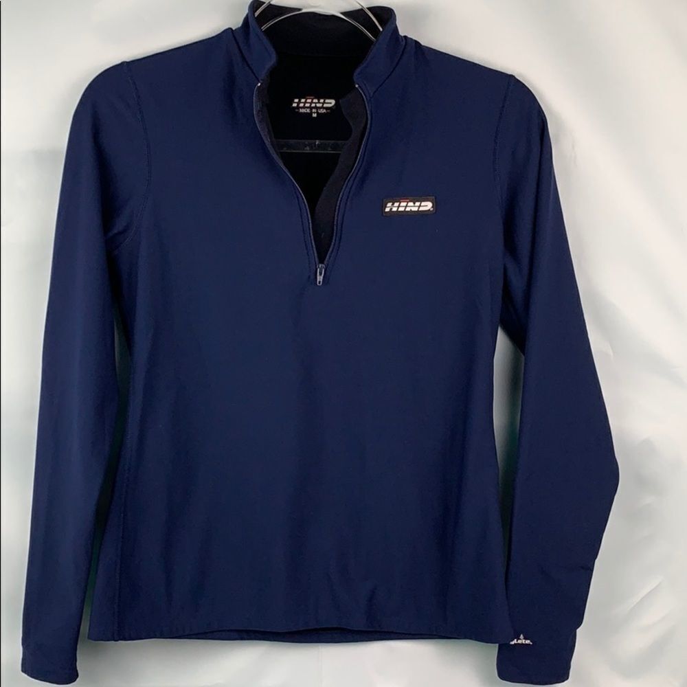 Hind Navy 1/4 zip. Performance top.